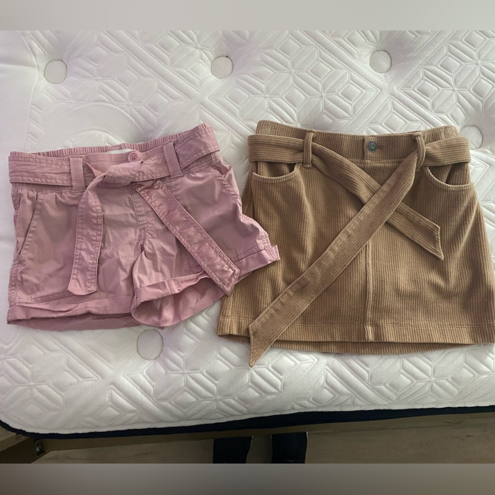 Abercrombie Kids Pink and Tan Cargo Shorts